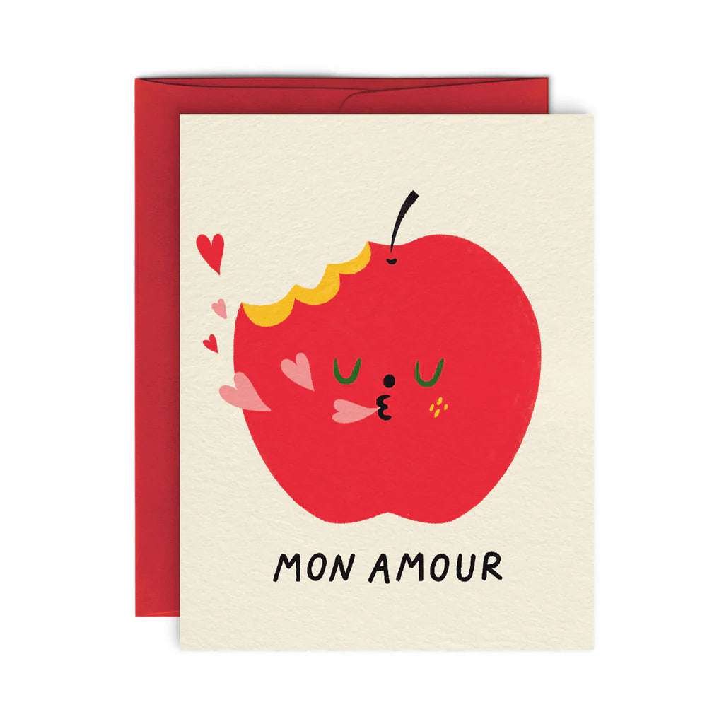 Carte de souhait Pomme d'Amour
