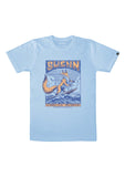 T-Shirt Renard Surfeur - Bleu Clair