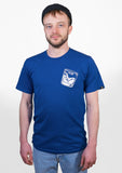 T-shirt Monstre Marin bleu électrique